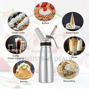 Stainless Steel Cream Whipper, Whipped Cream Dispenser Canister