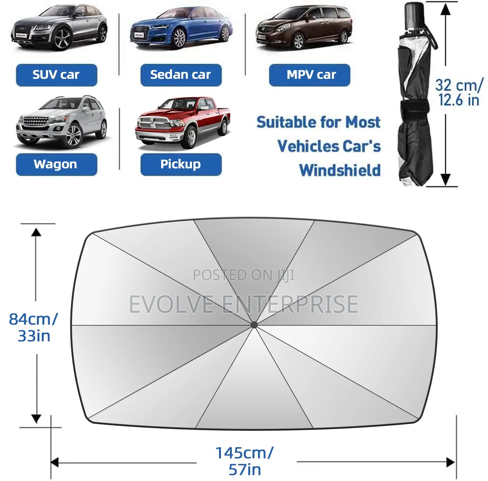 2025 Windshield Sun Shade Umbrella