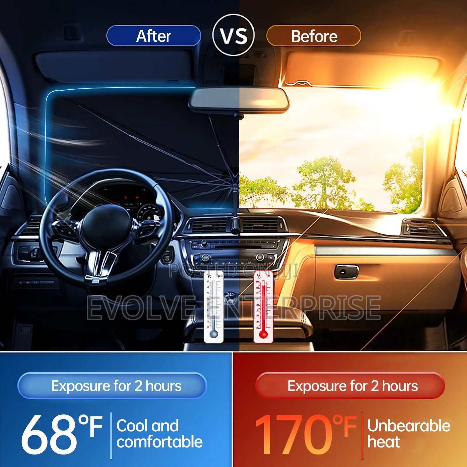 2025 Windshield Sun Shade Umbrella