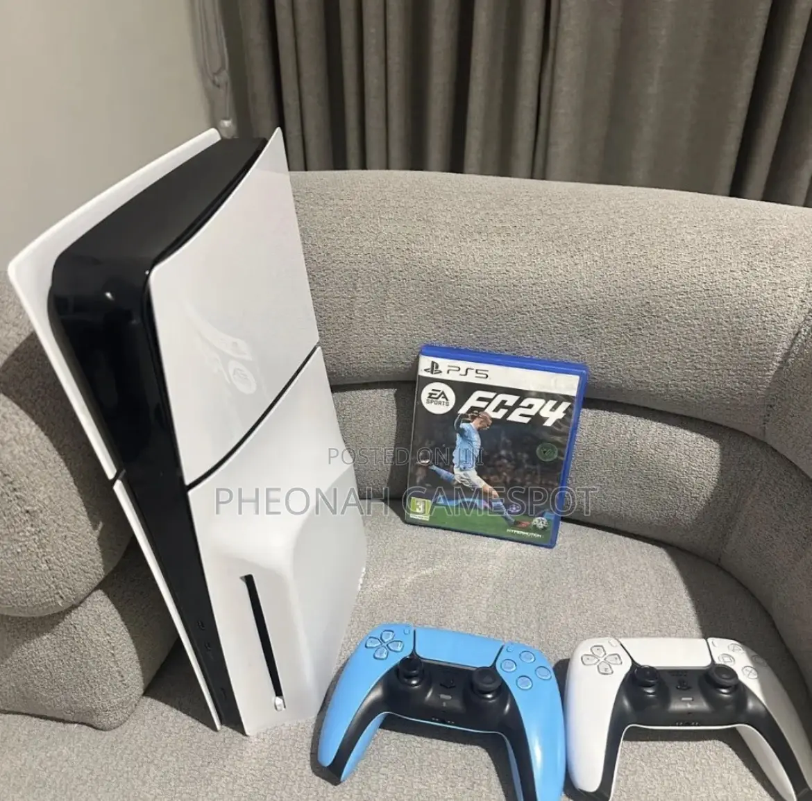 Nice Ps5 Slim With 2 Controllers Also in Good Condition and Games Incl