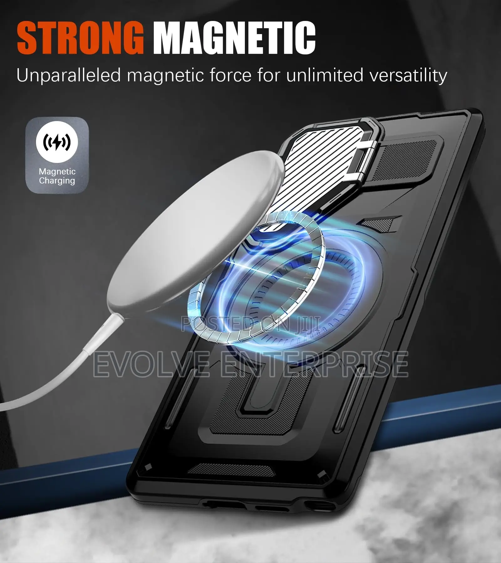 Samsung Galaxy S25 Ultra Case Magnetic With Camera Cover Stand