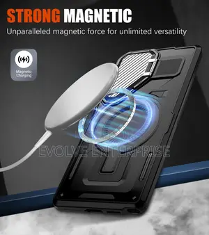 Samsung Galaxy S25 Ultra Case Magnetic With Camera Cover Stand