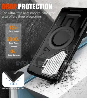 Samsung Galaxy S25 Ultra Case Magnetic With Camera Cover Stand