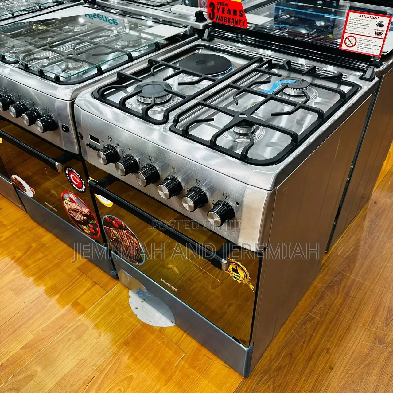 Blueflame Diamomd Series 3-+1 Cooker With Free Standing Electric Oven