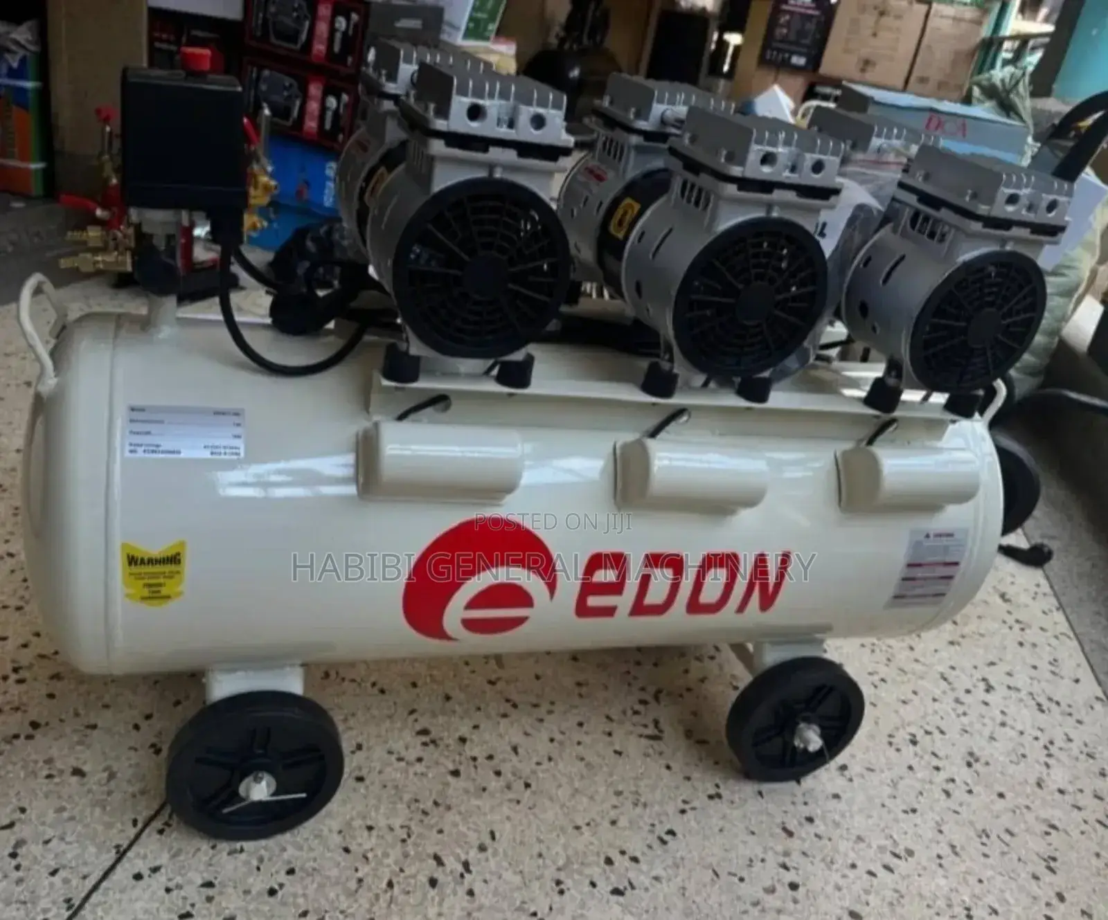 White Edon 100l Air Compressor