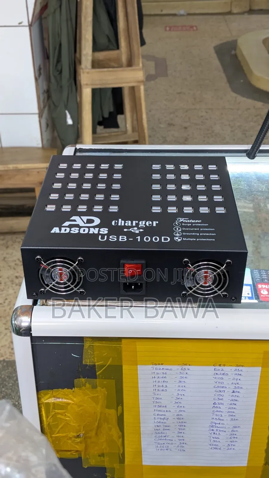 Adson Usb-100d 100-Port Charging Station.