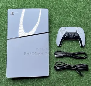 Full Kit Ps5 Slim Version With Fc26 Inside and 2 Controllers