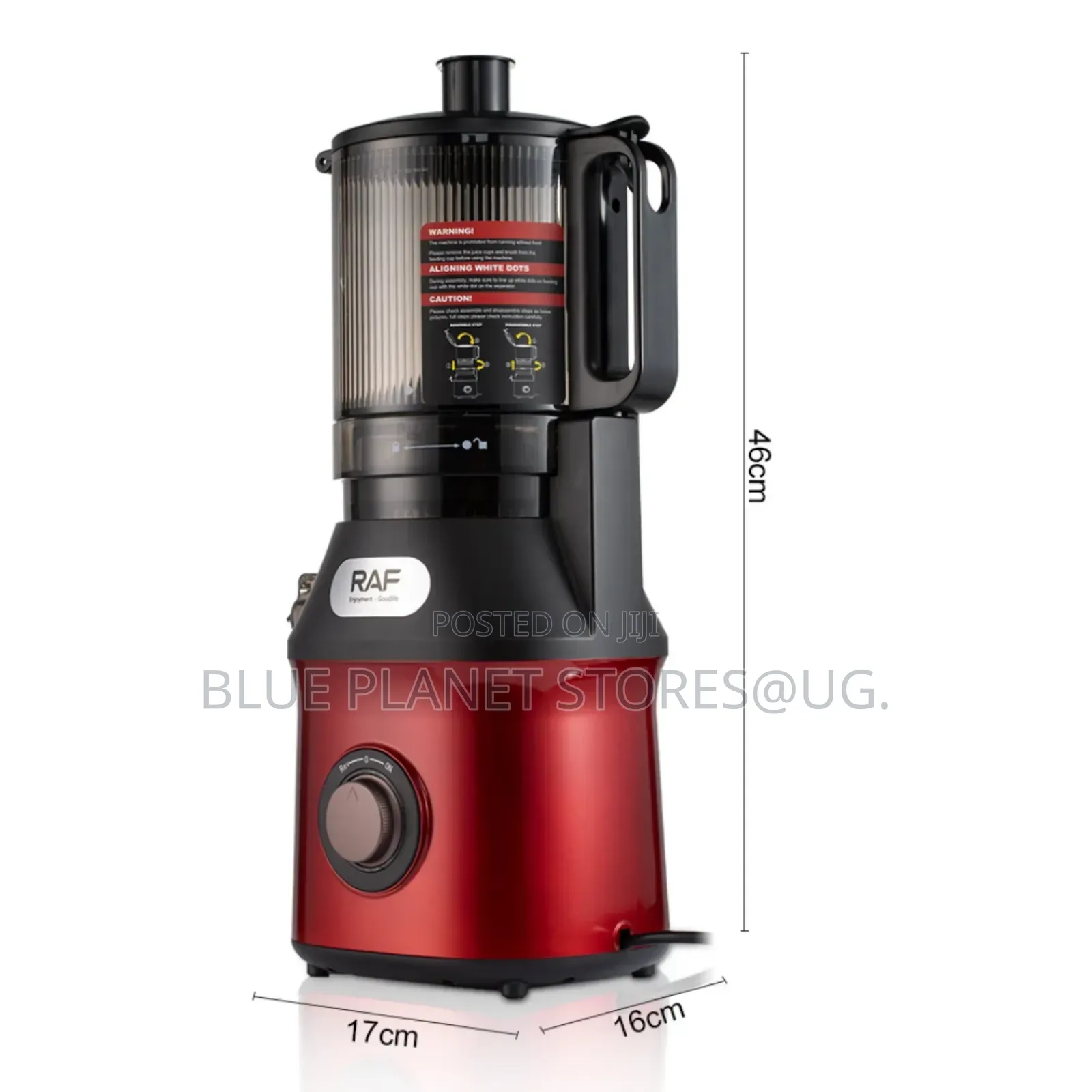 Raf 1.7litres Electric Slow Juicers [Large Caliber] \\ 300w \\ R.2733
