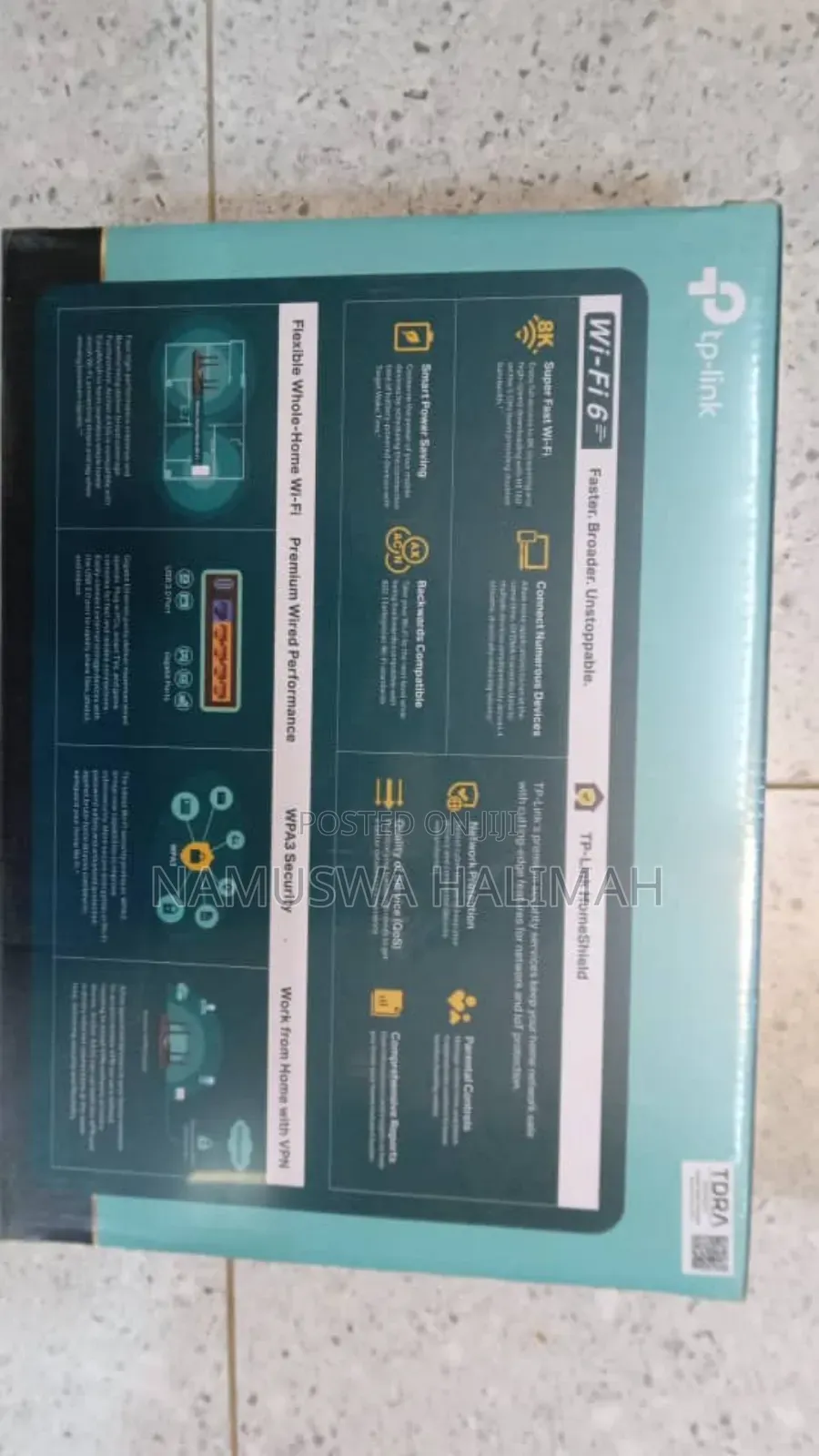 Tp-Link Archer Ax55 Ax3000 Dual Band Gigabit Wi-Fi 6 Router.