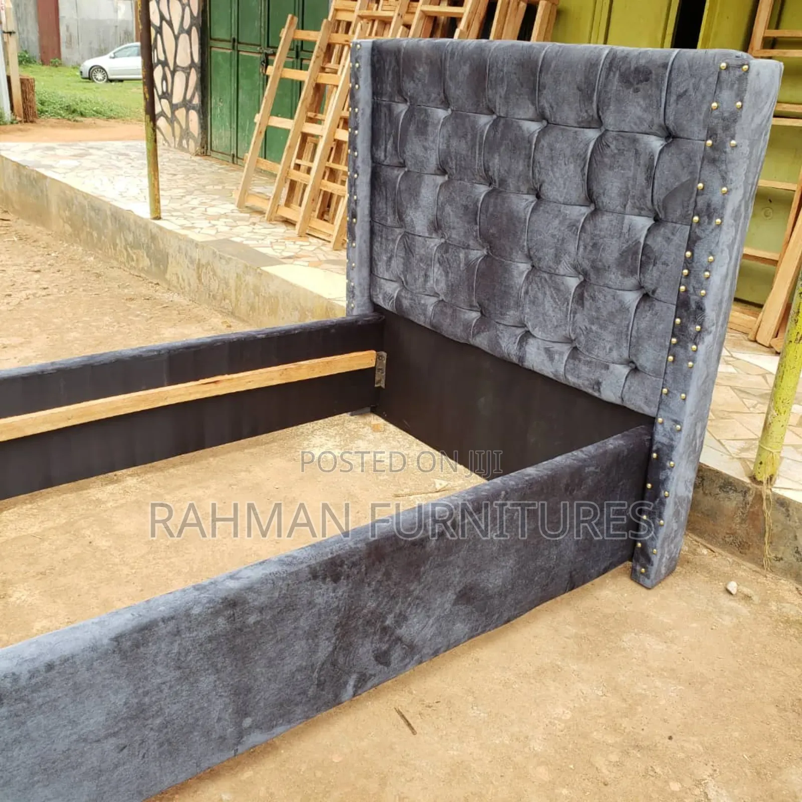 Four by Six Bed Dark Gray