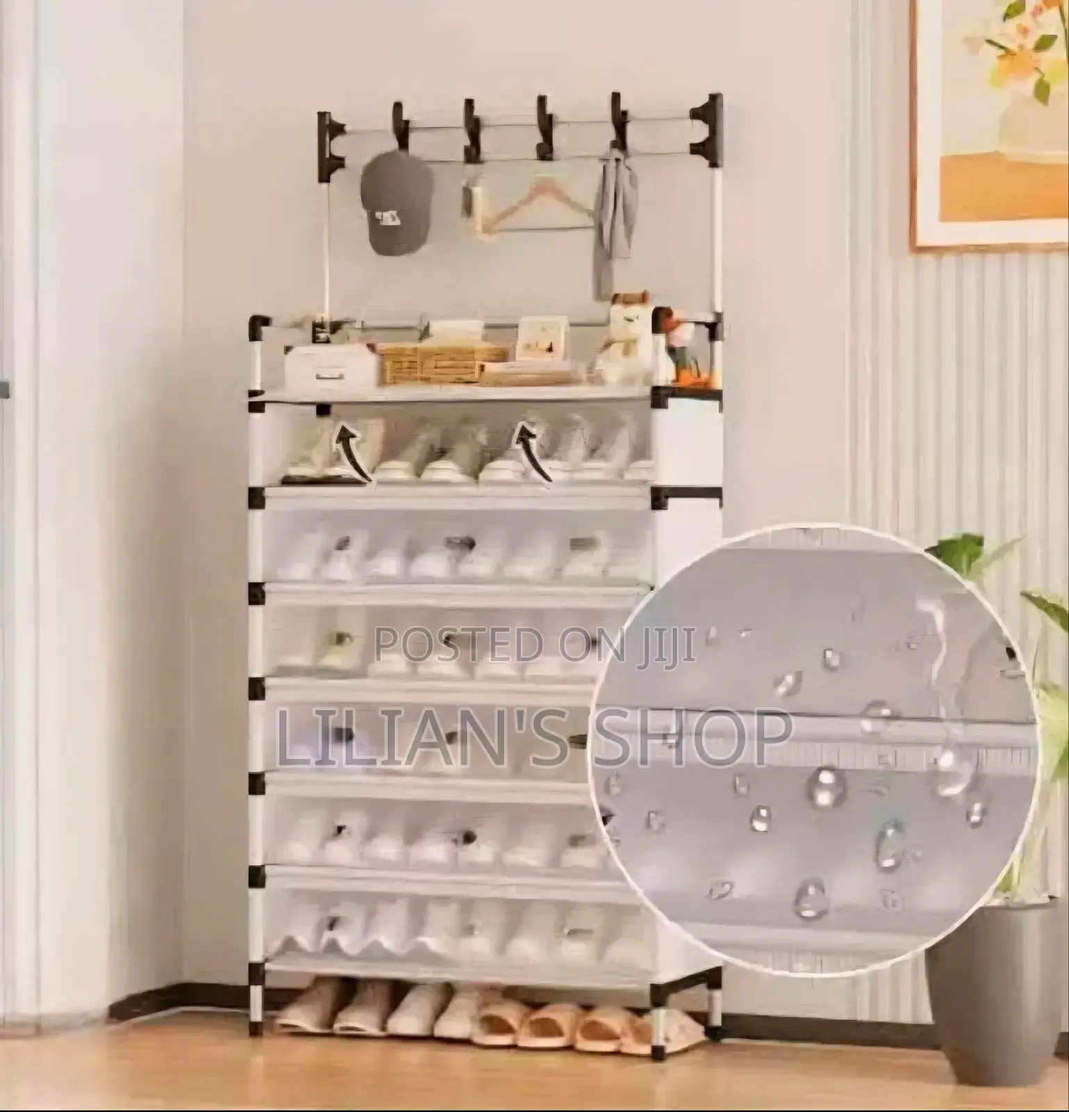 Multi-Layered, Dust-Proof Shoe Rack