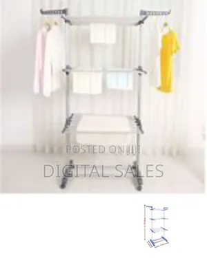 Foldable 3 Layer Clothes Hanger Dryer Stand Rack Indoor Outdoor Laundr