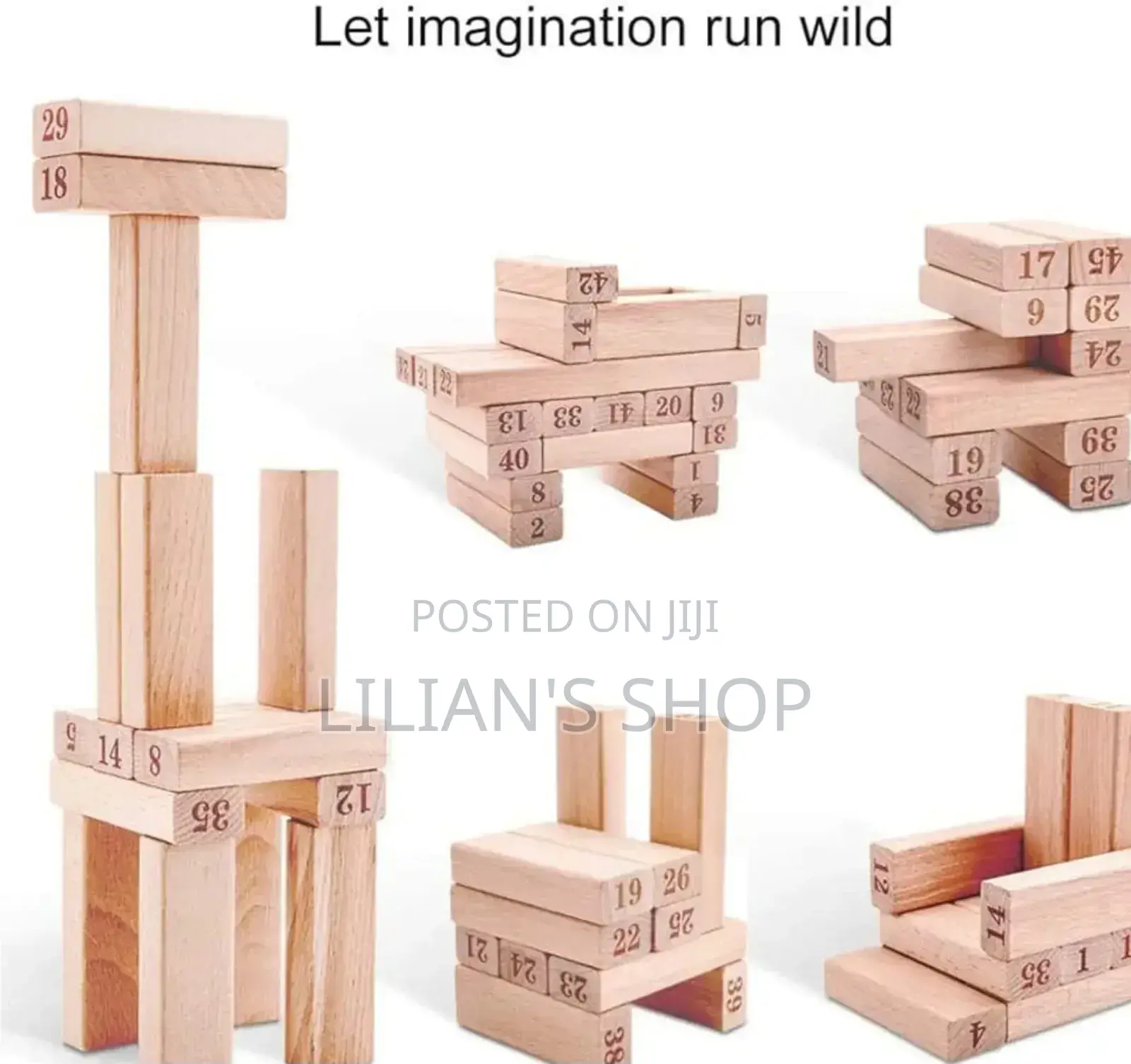 New Jenga Blocks With 4dices 54pc