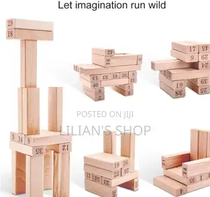 New Jenga Blocks With 4dices 54pc
