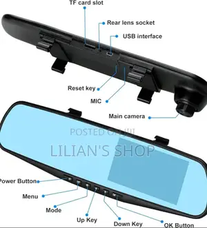 Full Hd Car Smart Rearview Mirror With Dual Cameras