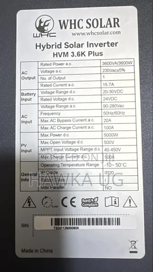 3. Hybrid Solar Inverter WHC