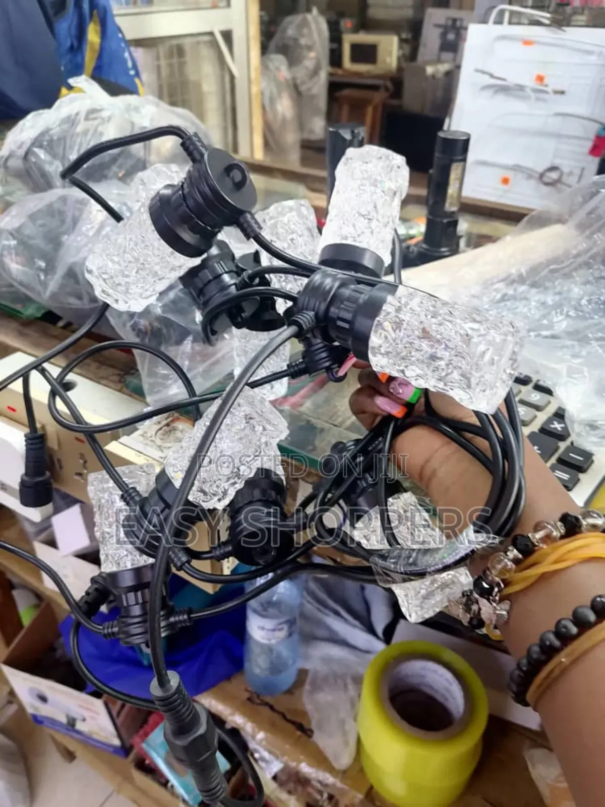 Outdoor String Lights With Decorative, Textured Bulbs. 5m 1p Bulbs
