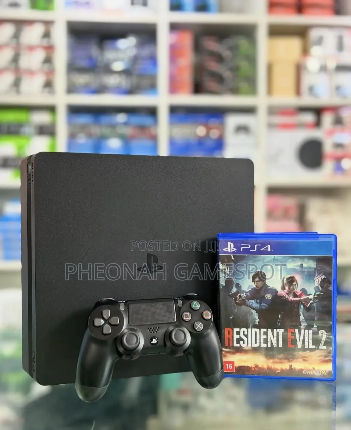Get This Playstation 4 Slim ! With 2 Pads and 21 Games Inside