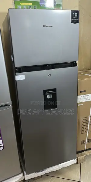 Hisense 270liters Double Door Frige With Dispenser 3yrs Warranty