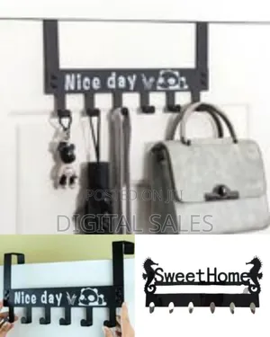 Wall Mounted Decorative Key Holder Coat Hanger Storage