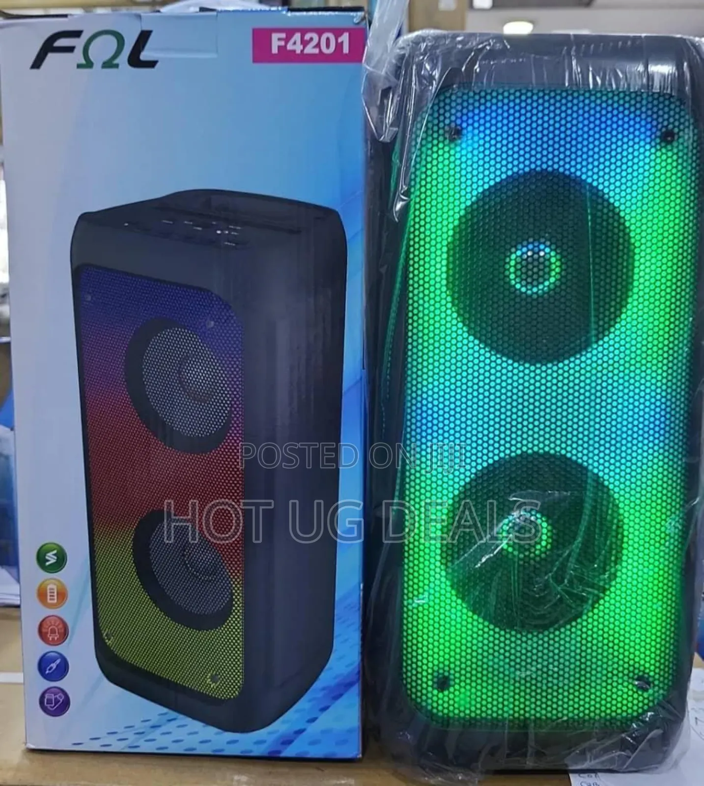 Party Bass Bluetooth Speaker With Usb Flash Port - Black
