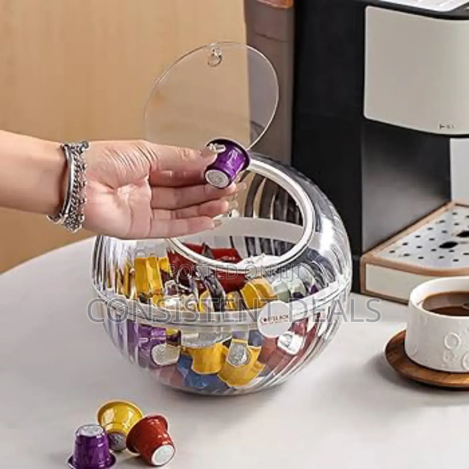 Coffee Pods Storage Container, Spherical Coffee Pod Holder
