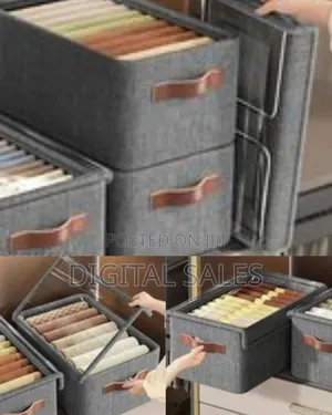 1 Pc Folding Storage Box With Lid, Large Clear Collapsible