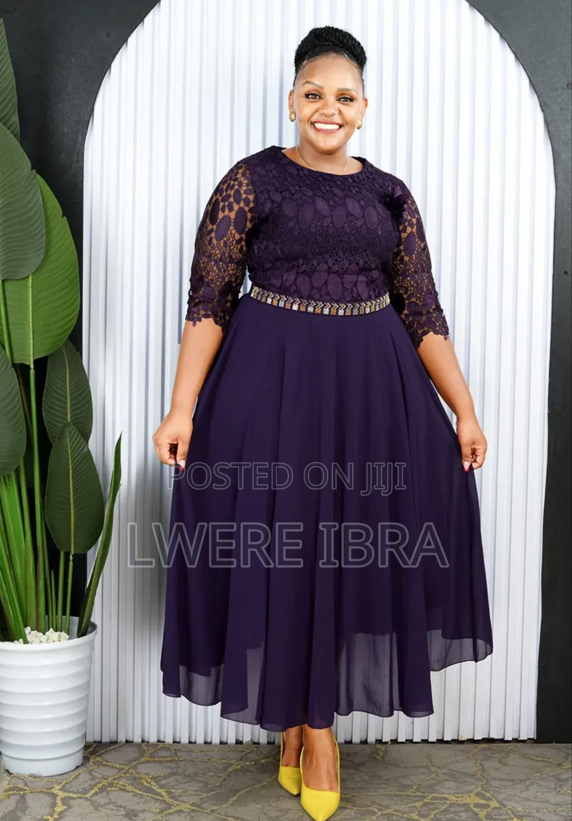 Purple Long Elegant Dresses