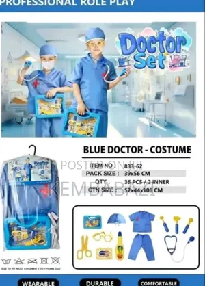 Nurse Doctor's Kid's Play Costume
