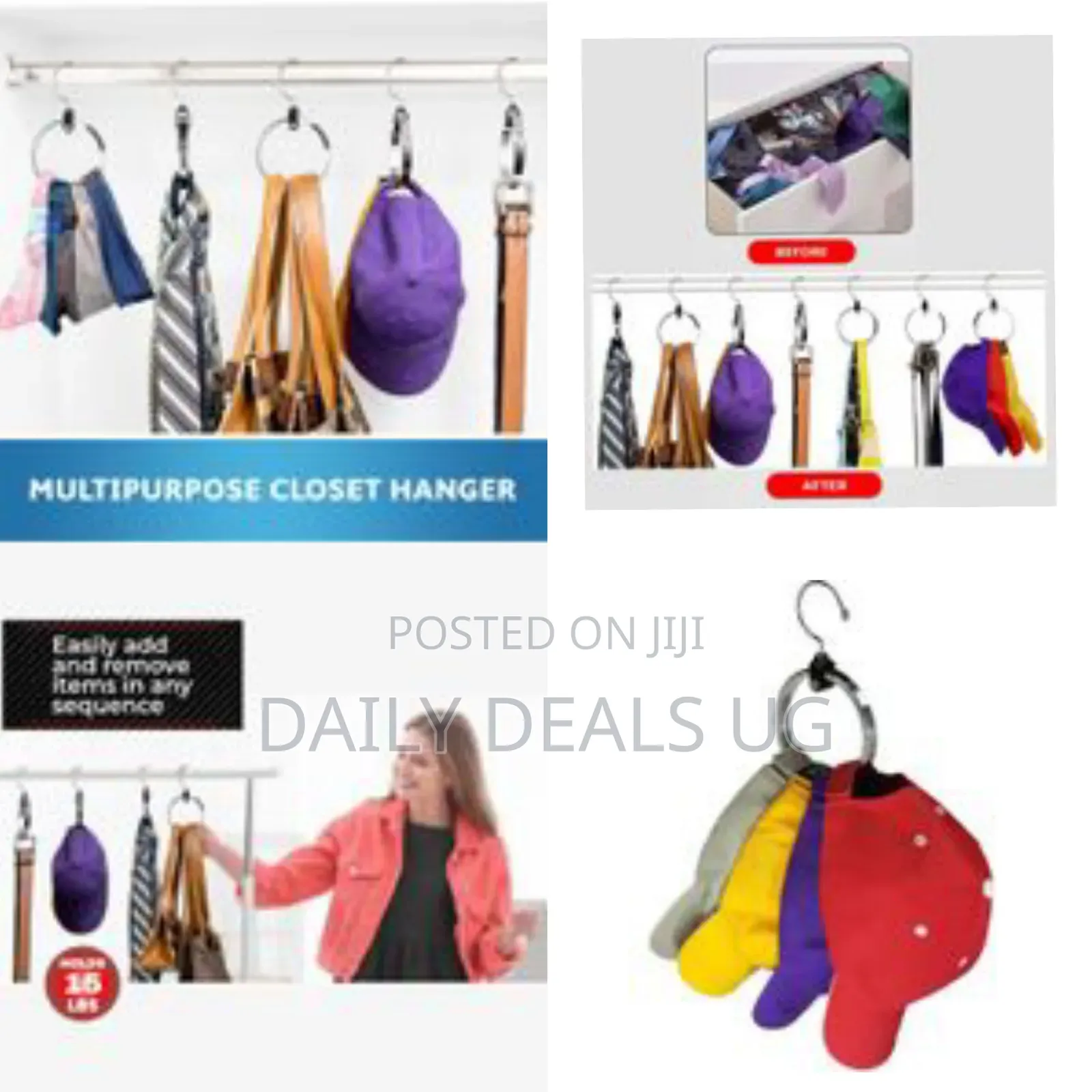 Rolly Hanger Multipurpose Wardrobe Closet Hanger Organizers