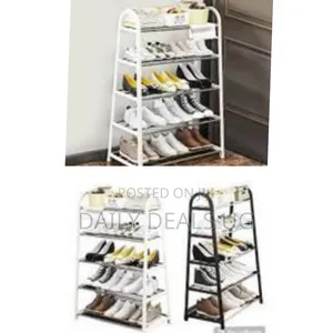 Modern Plastics Stackable Shoe Rack Shelf Multifunction Free Standing