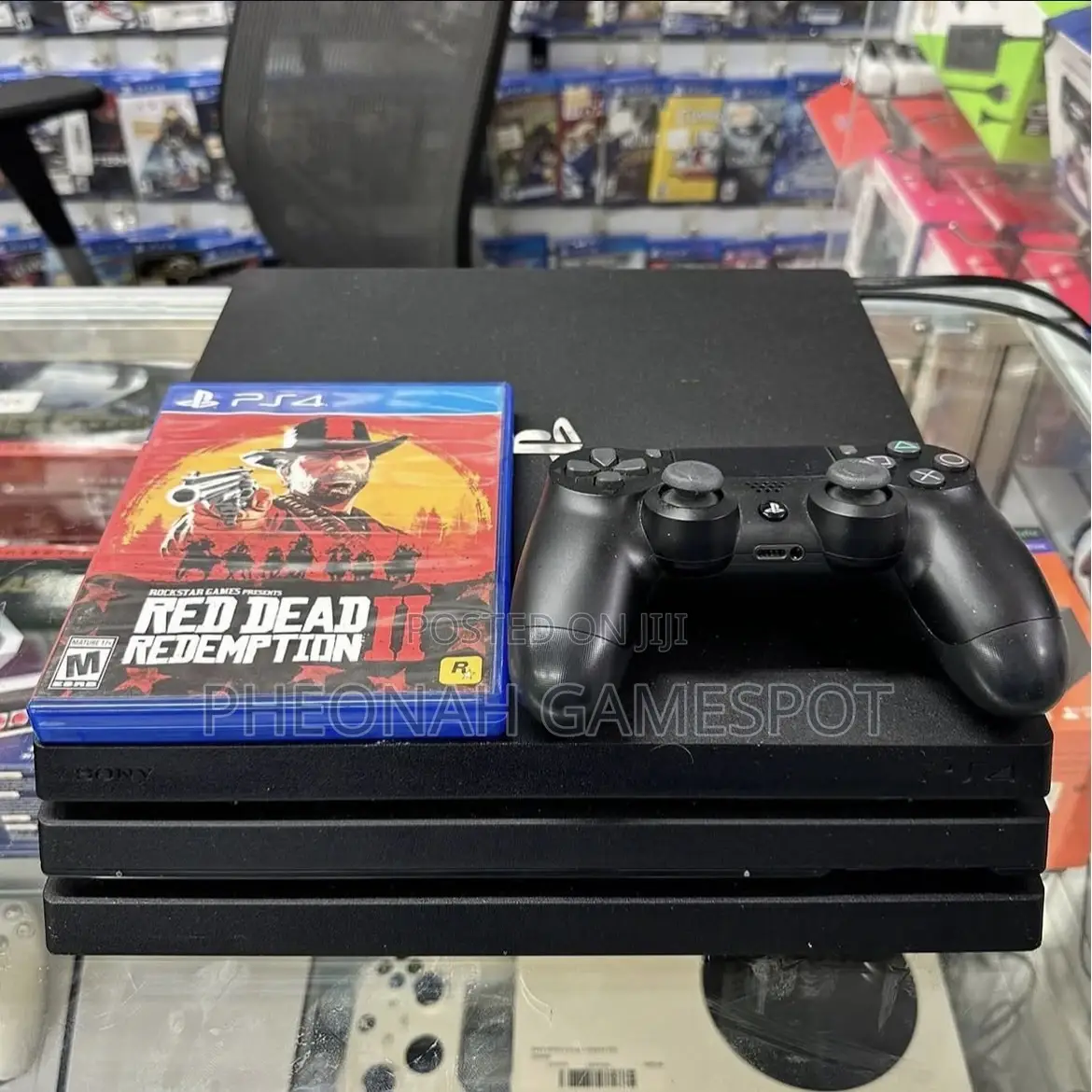 Playstation 4 Pro , 2 Controllers, 30 Games, and All Cables!