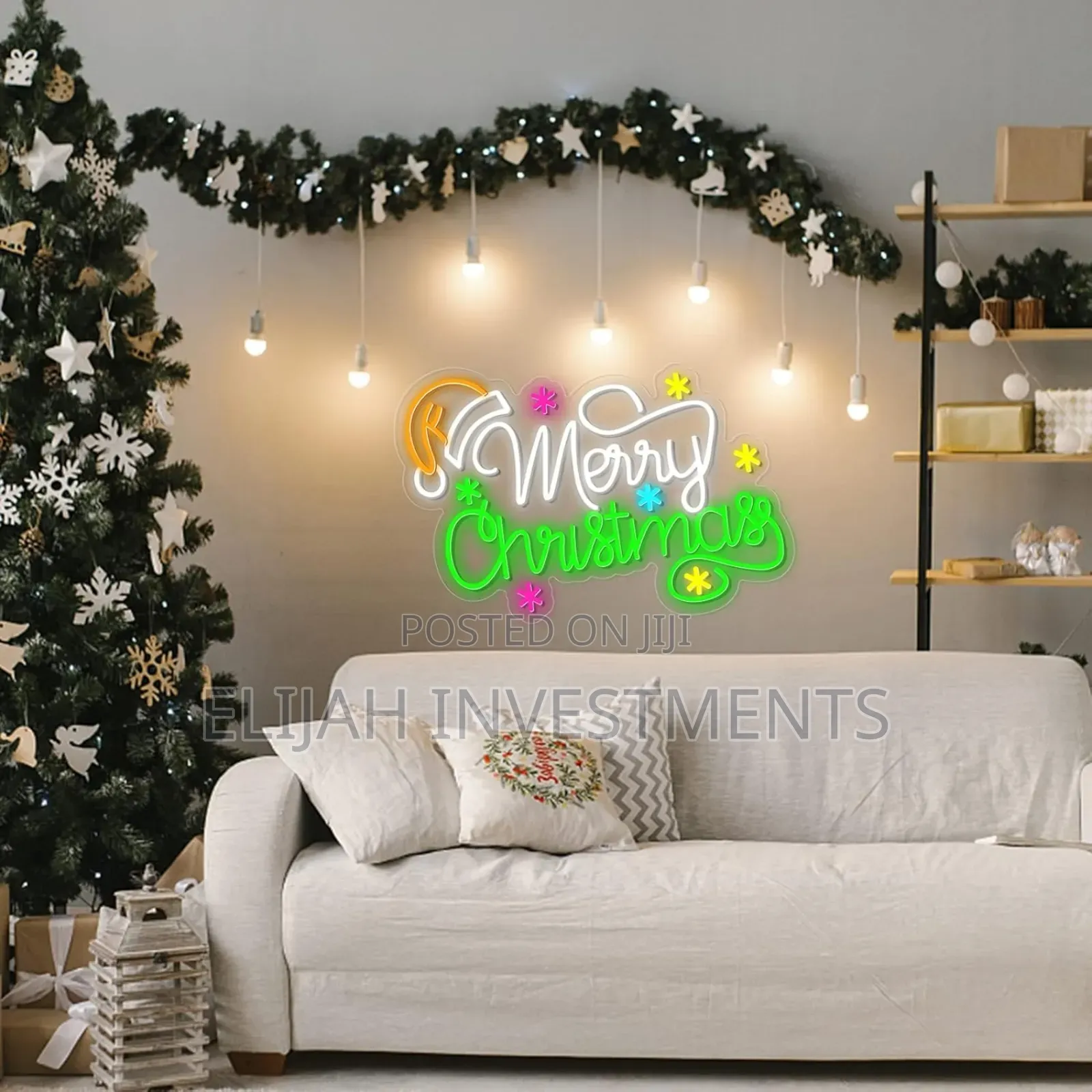 Merry Christmas Mountable Led Neon Sign