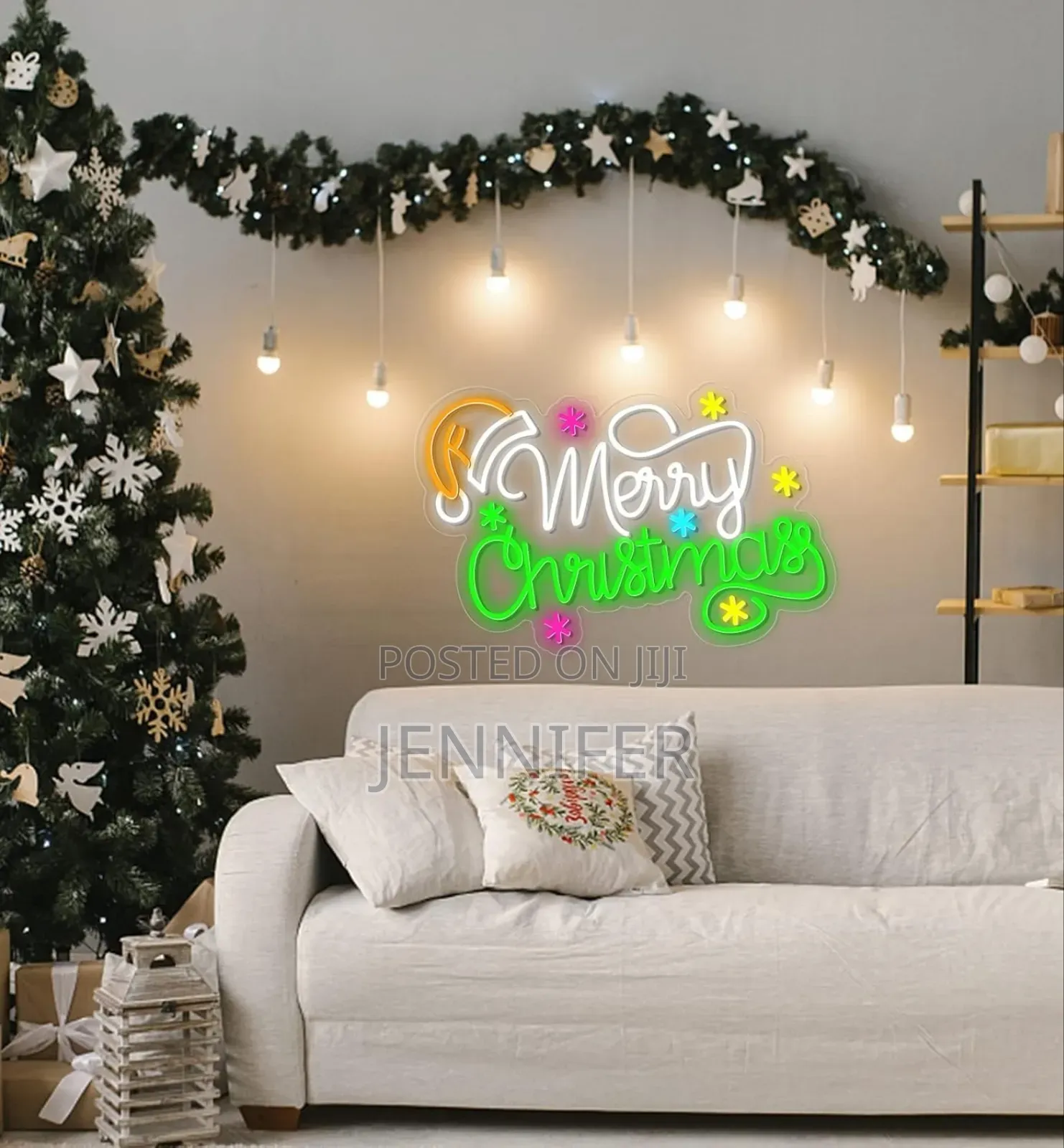 Merry Christmas Mountable Led Neon Sign