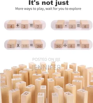 54pcs Wooden Jenga Blocks