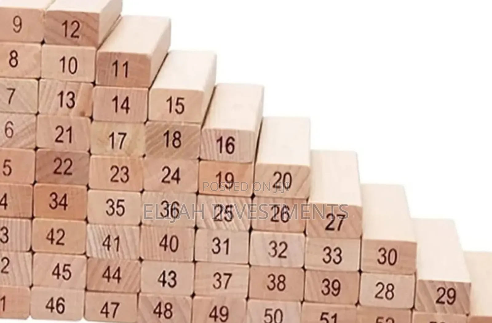 Jenga Blocks With 4dices 54pcs