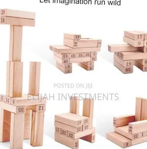 Jenga Blocks With 4dices 54pcs