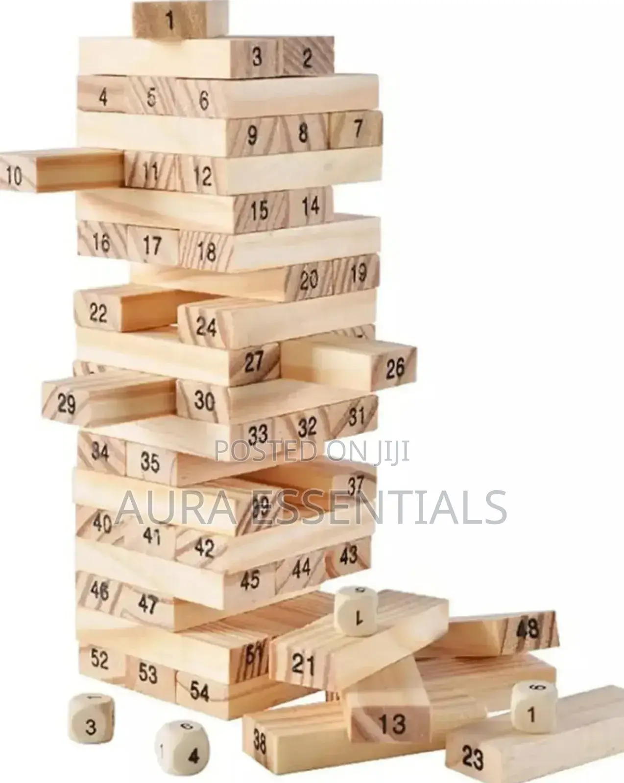 54pcs Wooden Jenga Blocks
