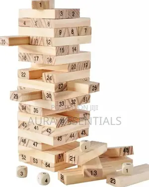 54pcs Wooden Jenga Blocks