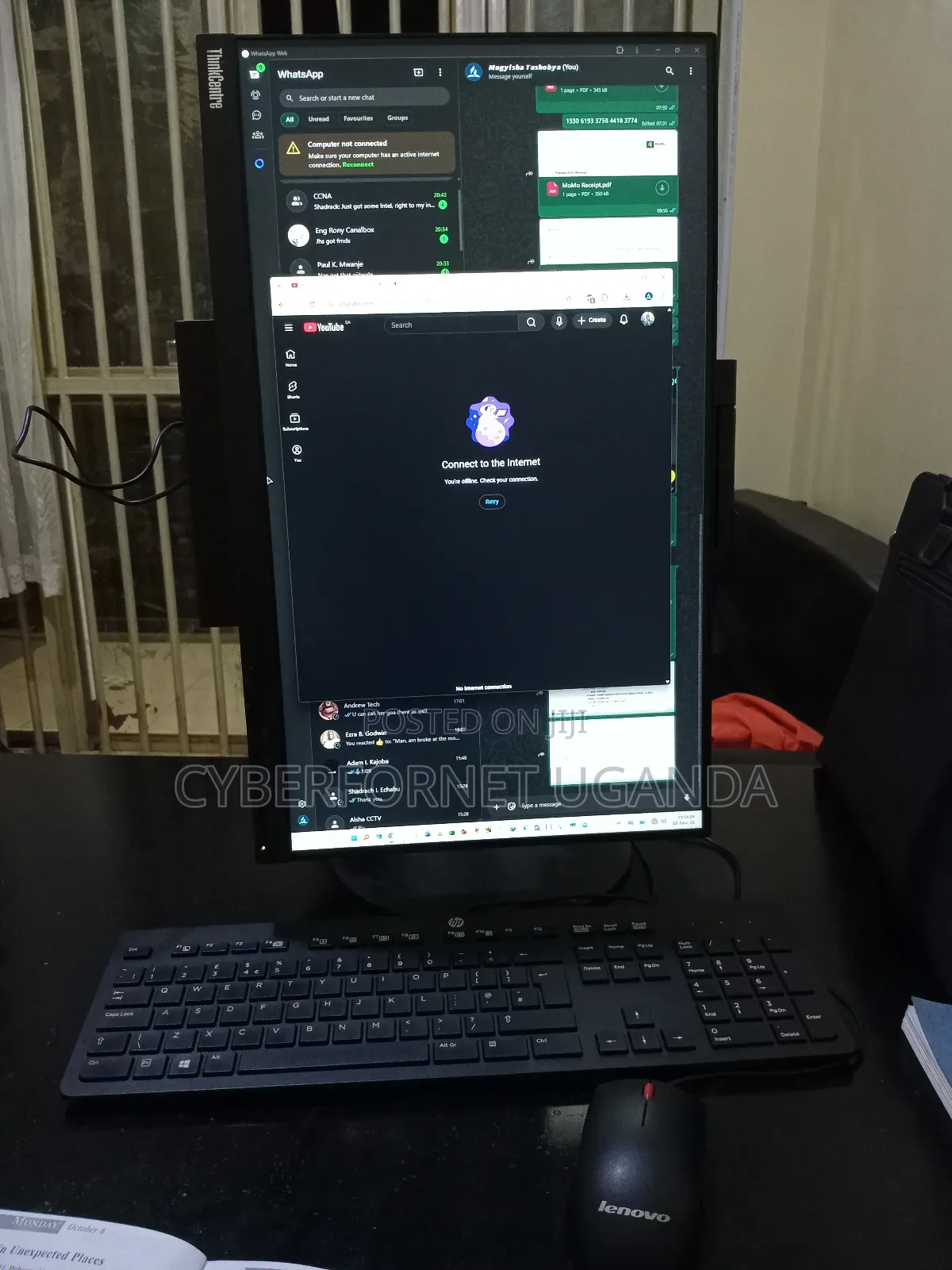 Desktop Computer Lenovo 8GB Intel Core I5 SSD 256GB