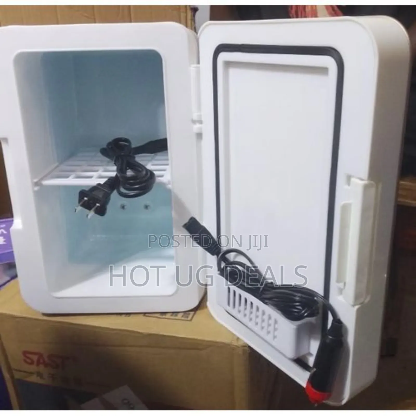 Car Fridge 8 Liter With Both Car Power Plug And Electric Plug