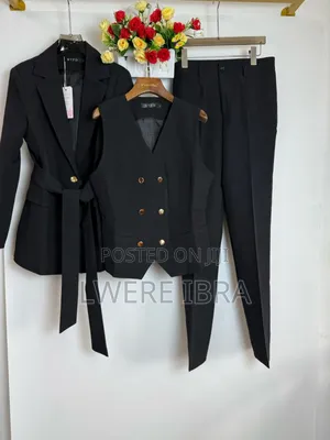 Navy Blue 3piece Suit for Ladies
