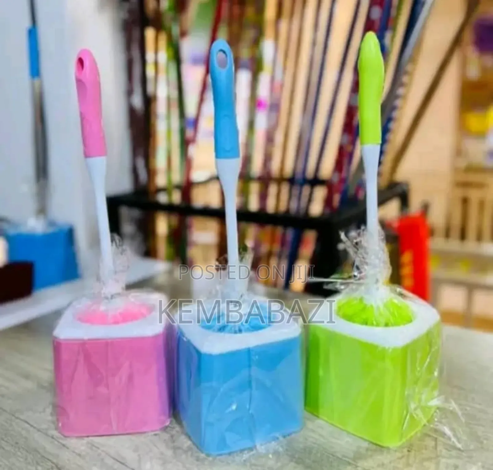 Toilet Brushes With a Holder.
