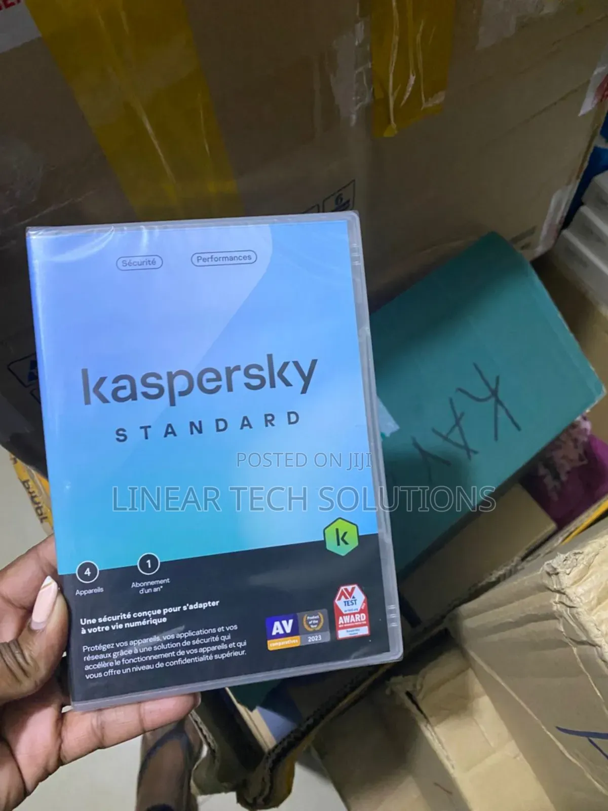 Kaspersk Standard Antivirus Software.
