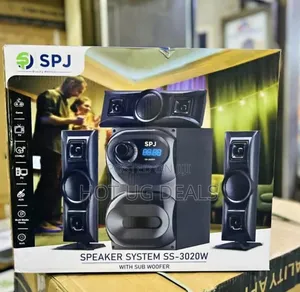 Spj 3.1 Channel Fm/Sd Multimedia Bluetooth Home / Sub Woofer- Black.