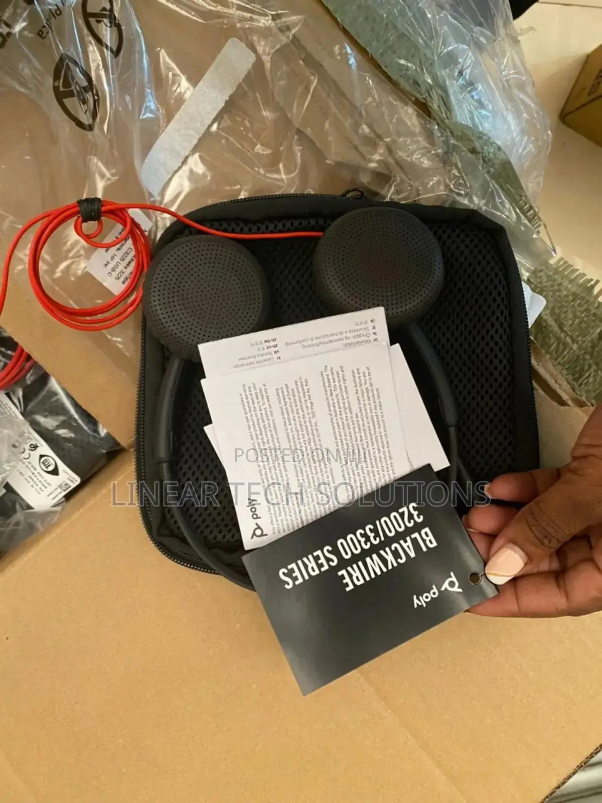 Poly Blackwire 3200/3300 Series Headset.