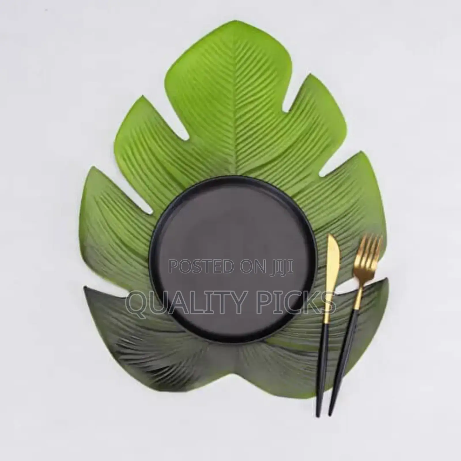 6pc Leaf Basket Leather Placemat For Dinner Table,