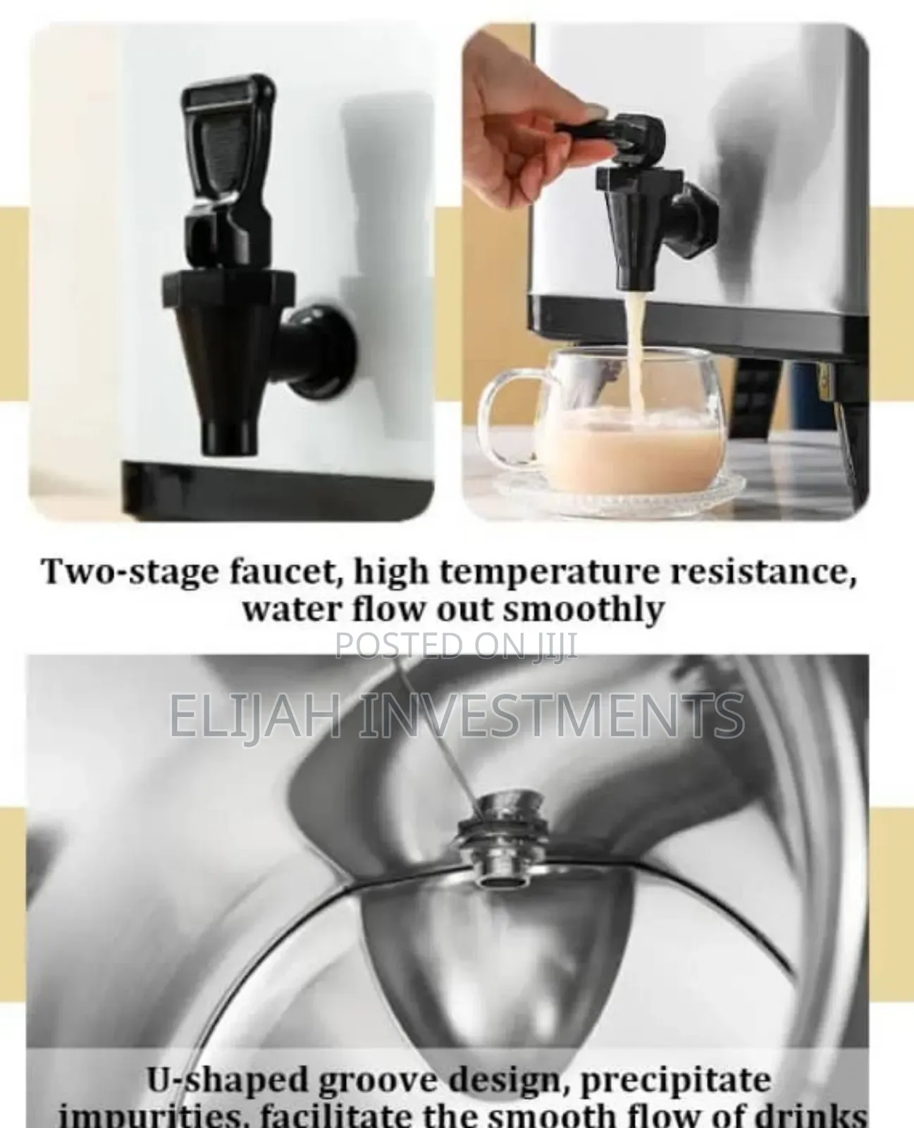 12litres Black Coffee Milk and Beverage Dispenser Barrel