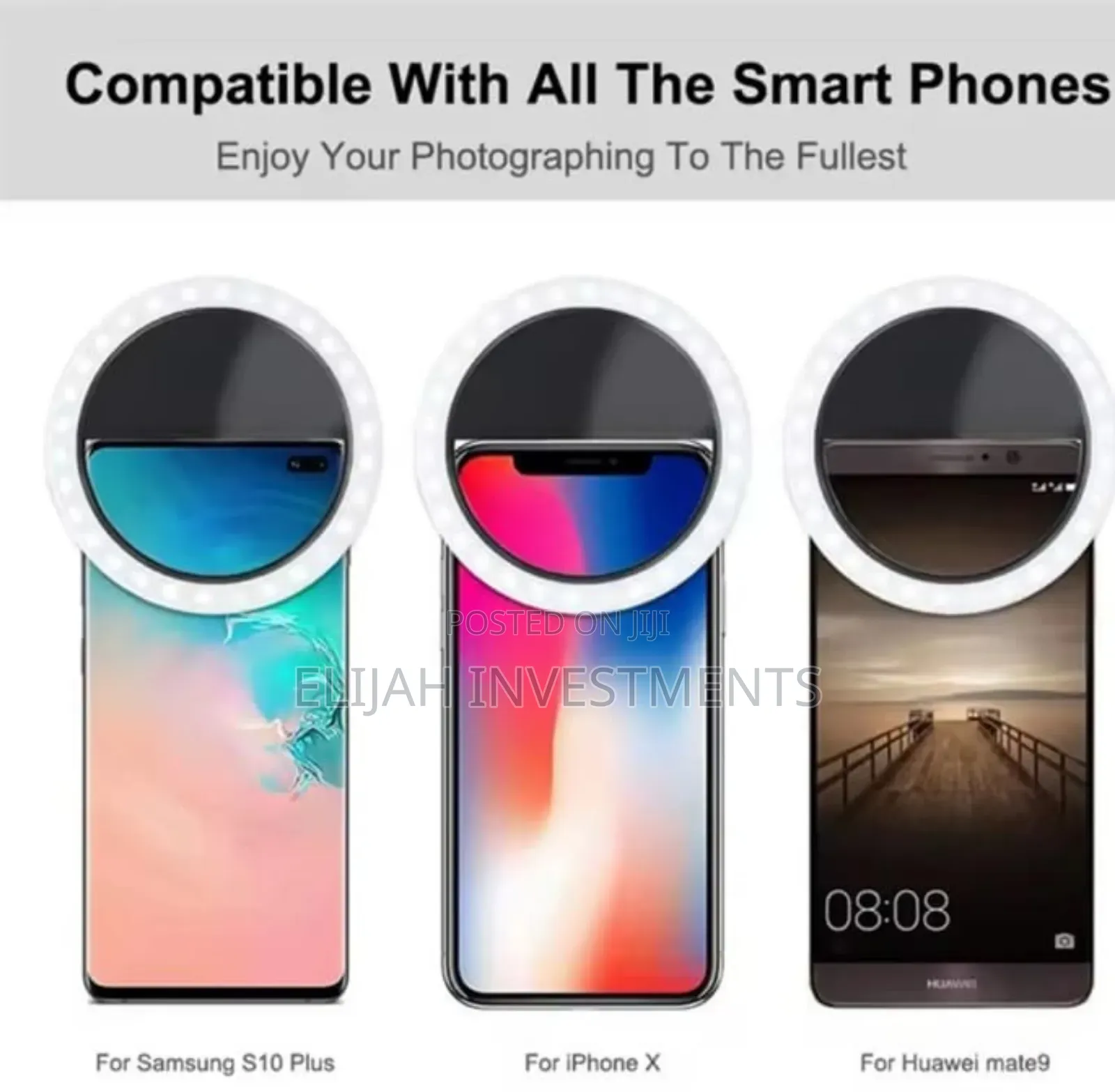 Mini Rechargeable Pocket Selfie Ring Light