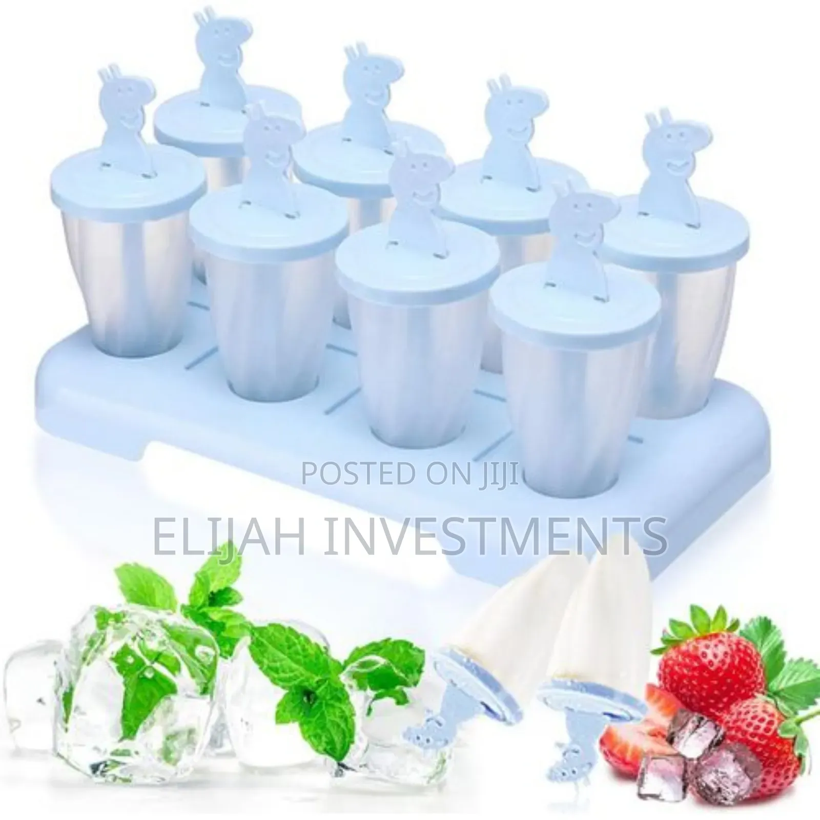 8pcs Ice Cream Molds Popsicles With Stick